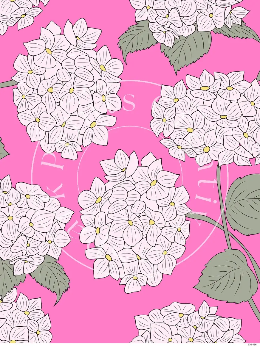 Bright Colored Botanicals Transfer Sheet Image BOB-186