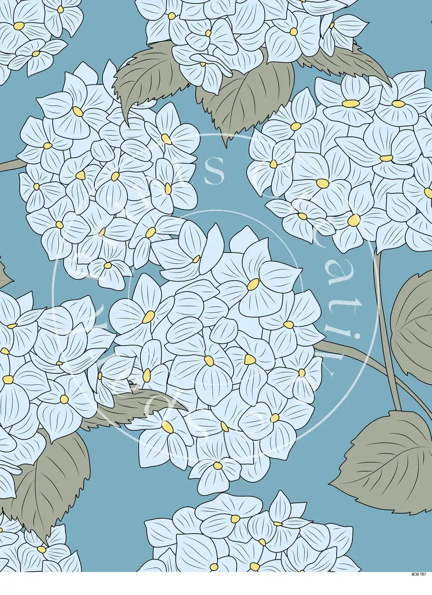 Bright Colored Botanicals Transfer Sheet Image BOB-187