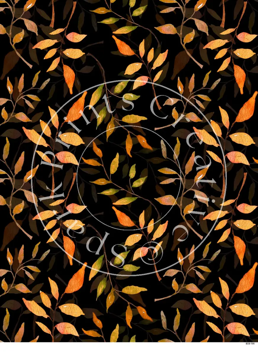Bright Colored Botanicals Transfer Sheet Image BOB-196