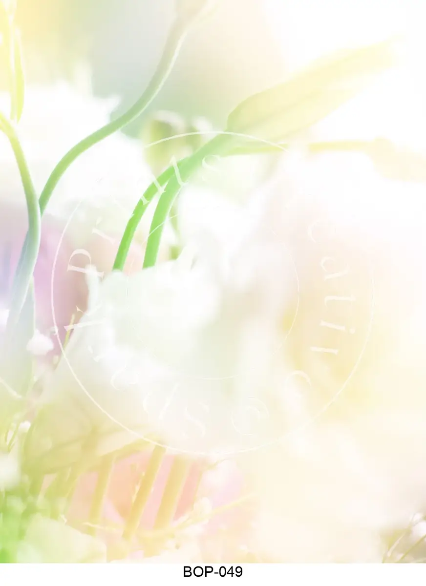 Pastel Colored Botanicals Transfer Sheet Image BOP-049