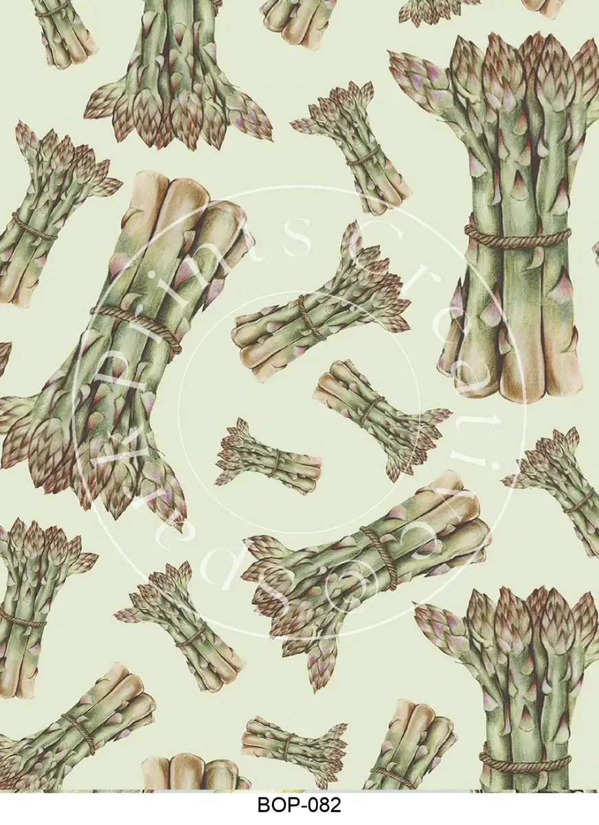 Pastel Colored Botanicals Transfer Sheet Image BOP-082