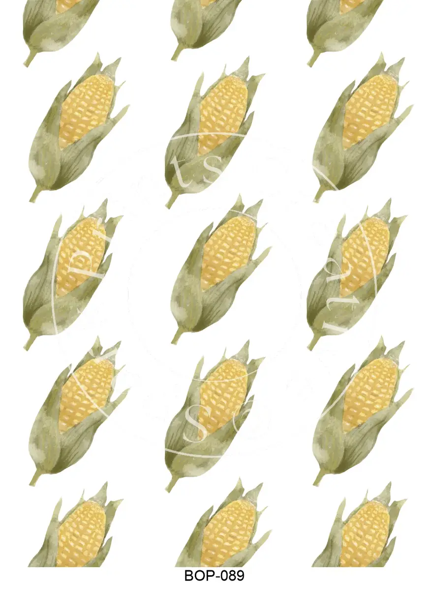 Pastel Colored Botanicals Transfer Sheet Image BOP-089