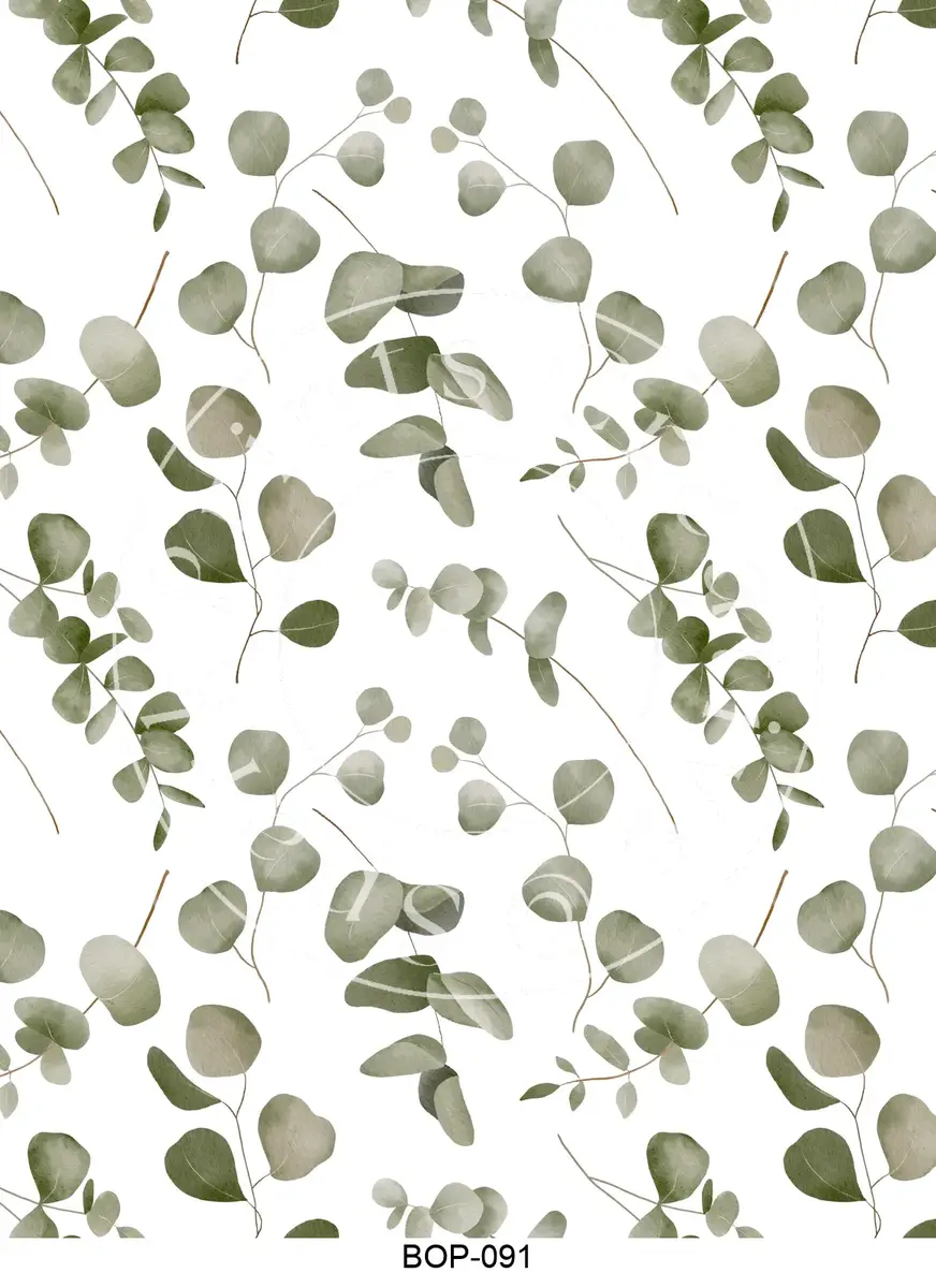 Pastel Colored Botanicals Transfer Sheet Image BOP-091