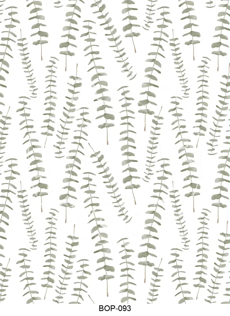 Pastel Colored Botanicals Transfer Sheet Image BOP-093