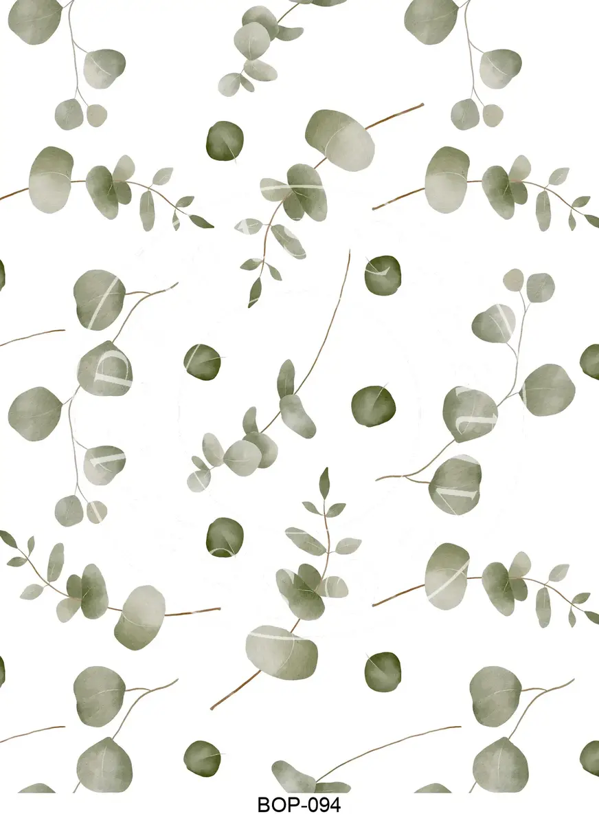 Pastel Colored Botanicals Transfer Sheet Image BOP-094