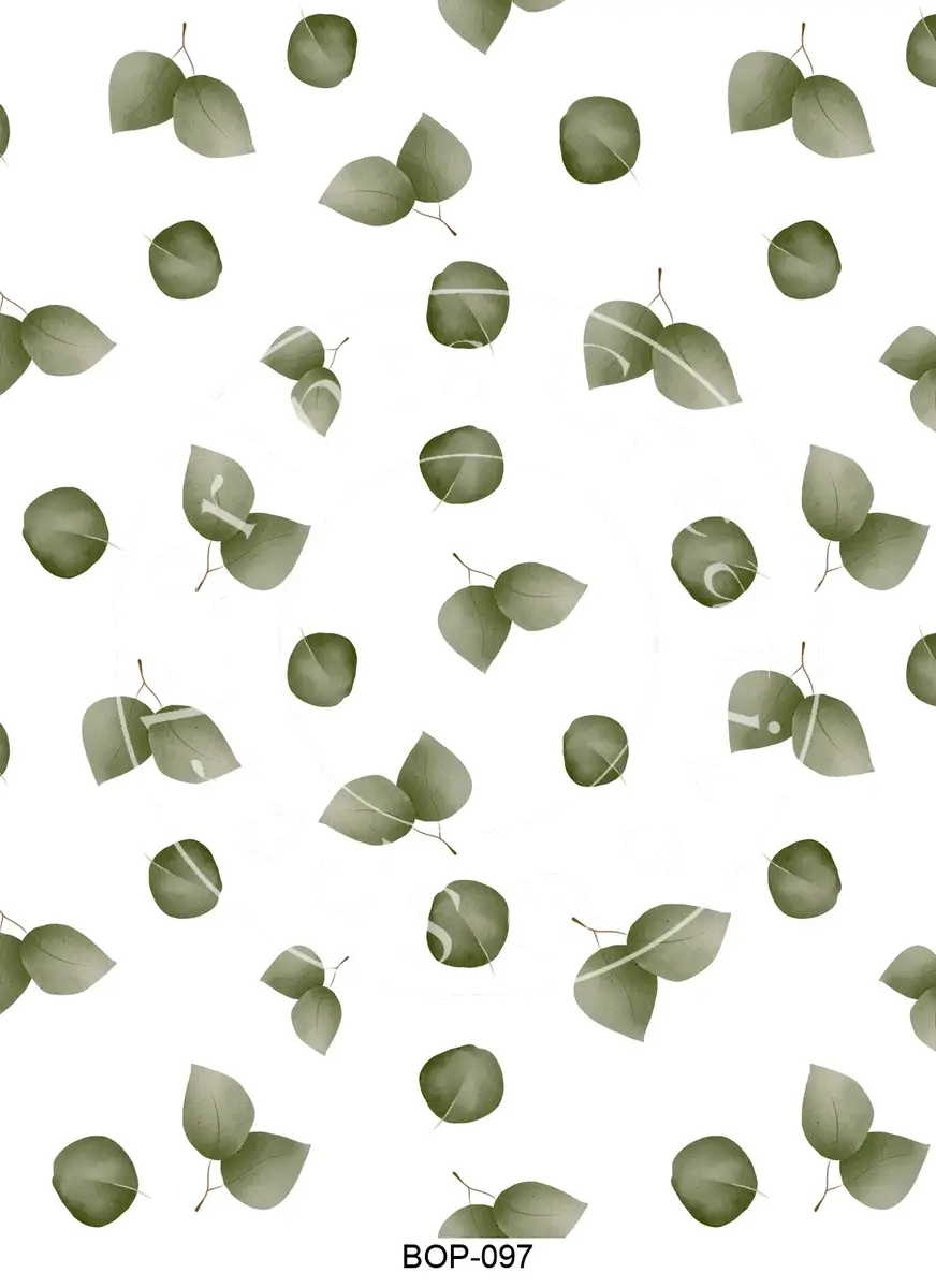 Pastel Colored Botanicals Transfer Sheet Image BOP-097