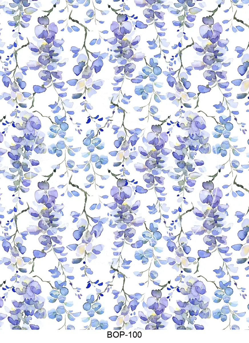 Pastel Colored Botanicals Transfer Sheet Image BOP-100