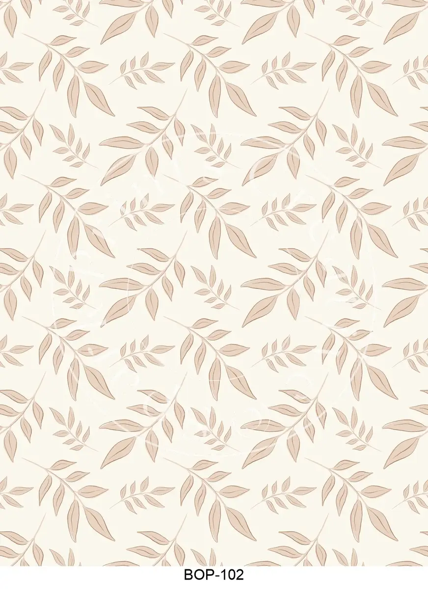 Pastel Colored Botanicals Transfer Sheet Image BOP-102