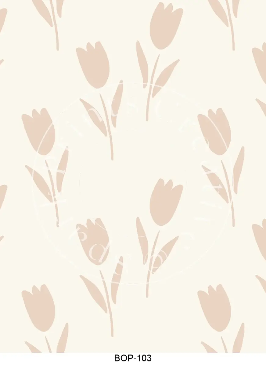 Pastel Colored Botanicals Transfer Sheet Image BOP-103