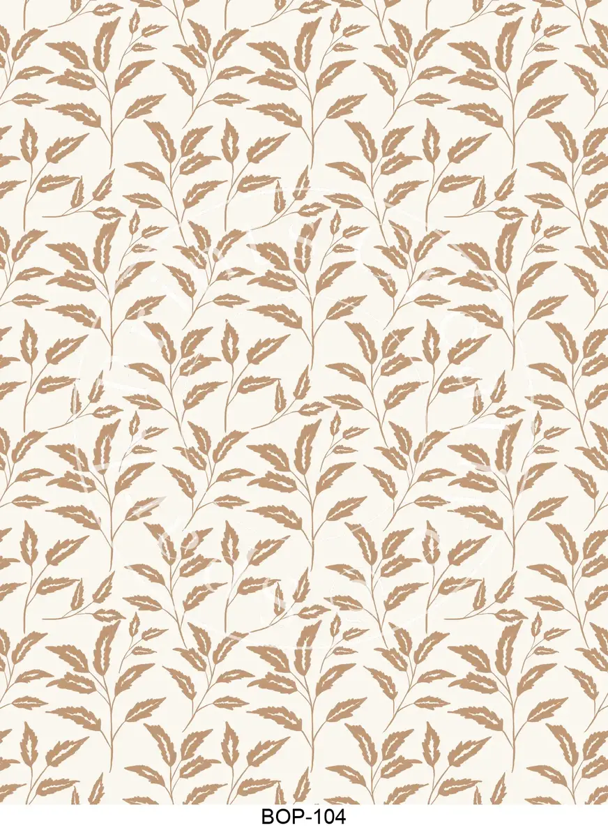 Pastel Colored Botanicals Transfer Sheet Image BOP-104