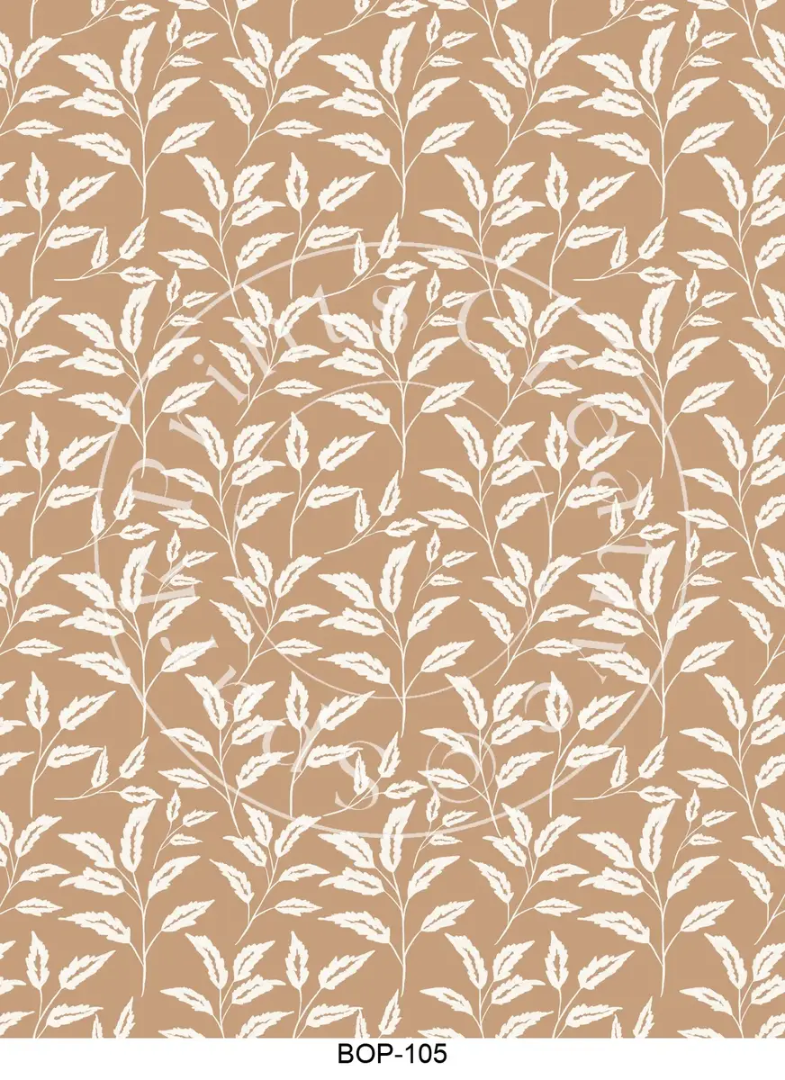 Pastel Colored Botanicals Transfer Sheet Image BOP-105