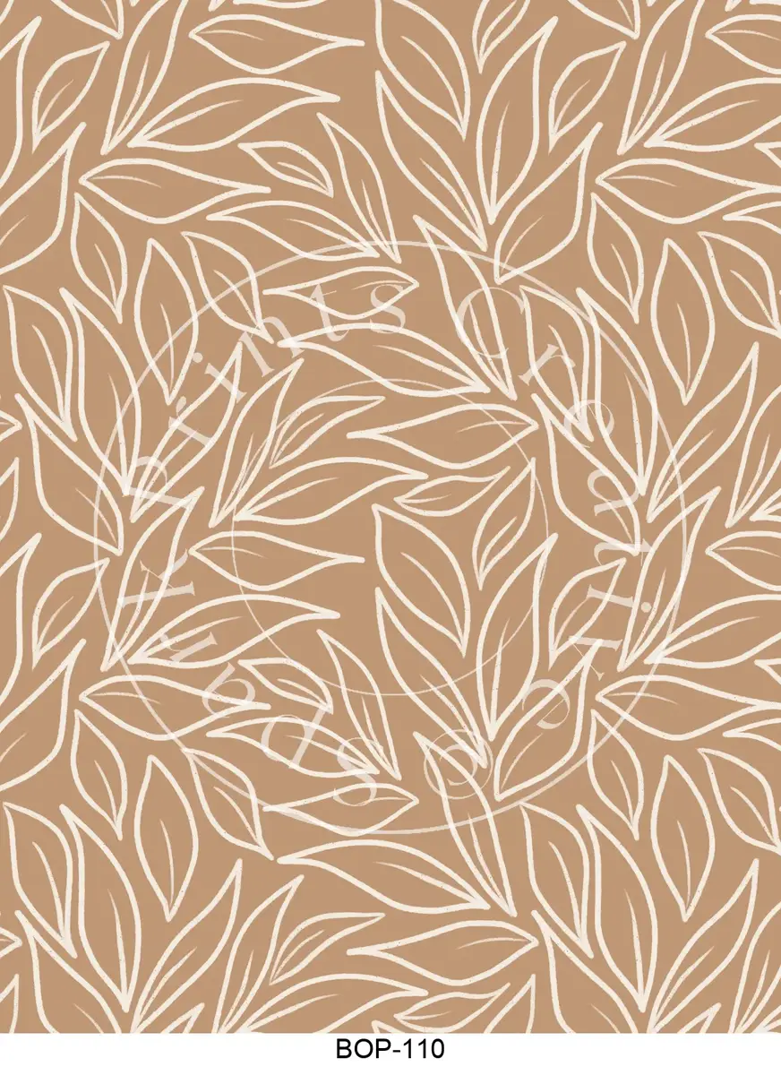 Pastel Colored Botanicals Transfer Sheet Image BOP-110