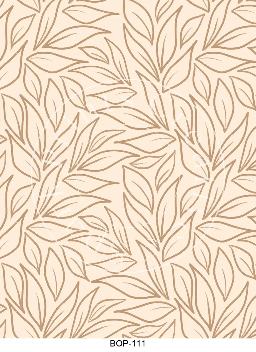 Pastel Colored Botanicals Transfer Sheet Image BOP-111