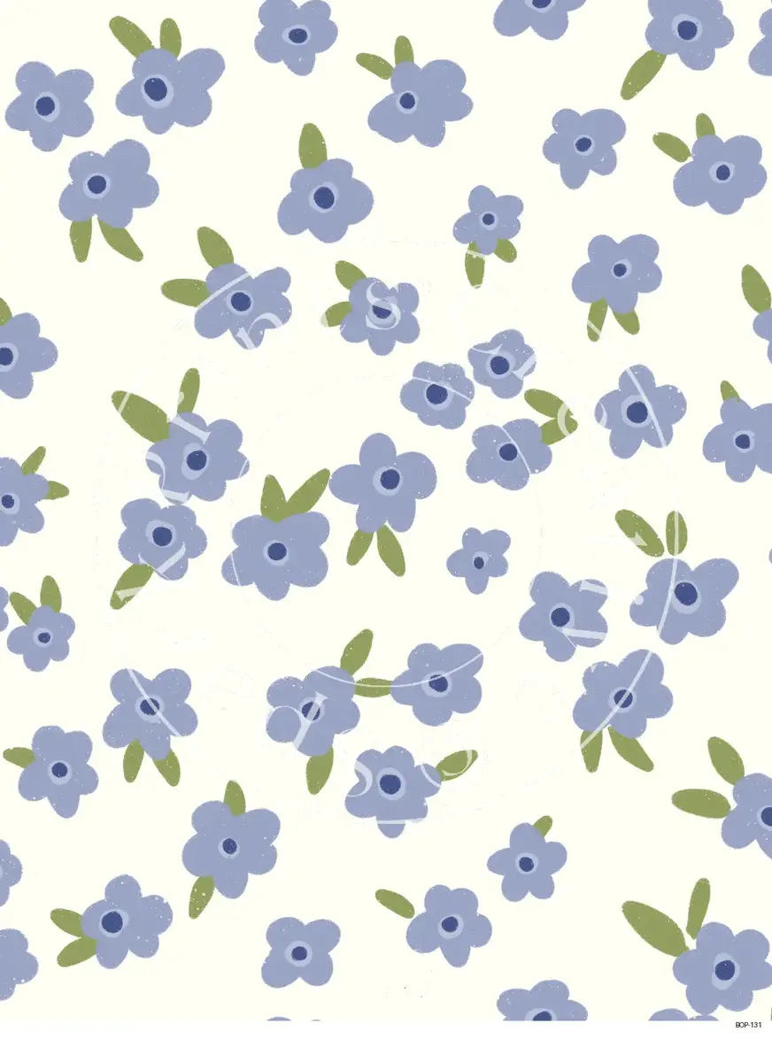 Pastel Colored Botanicals Transfer Sheet Image BOP-131