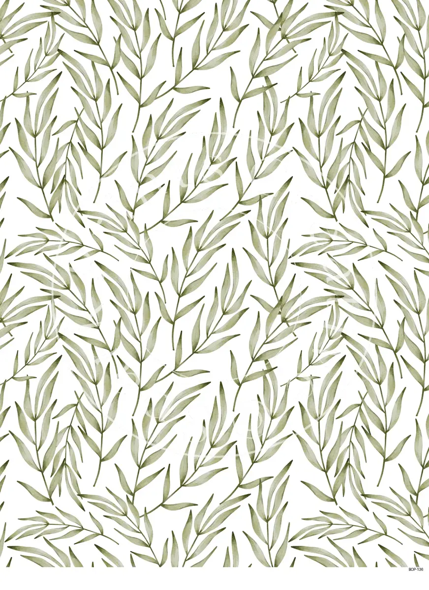 Pastel Colored Botanicals Transfer Sheet Image BOP-136