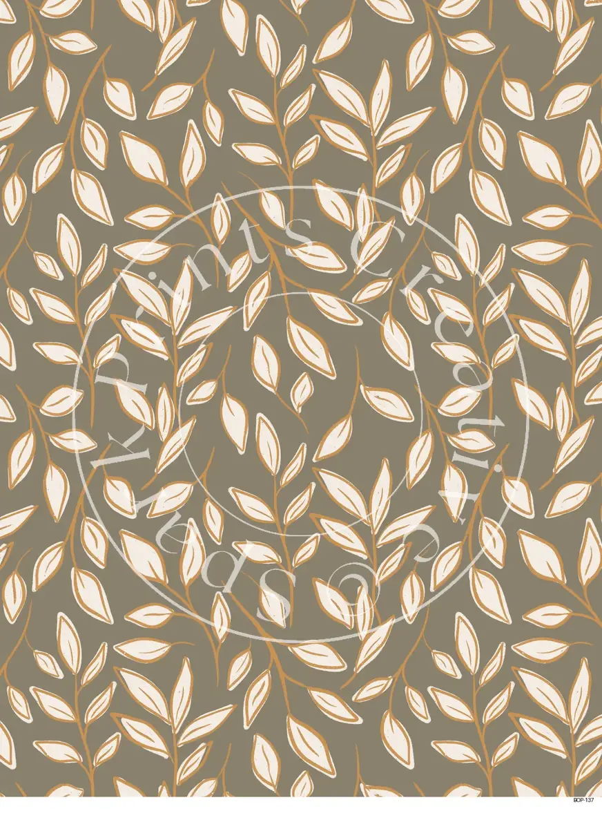Pastel Colored Botanicals Transfer Sheet Image BOP-137