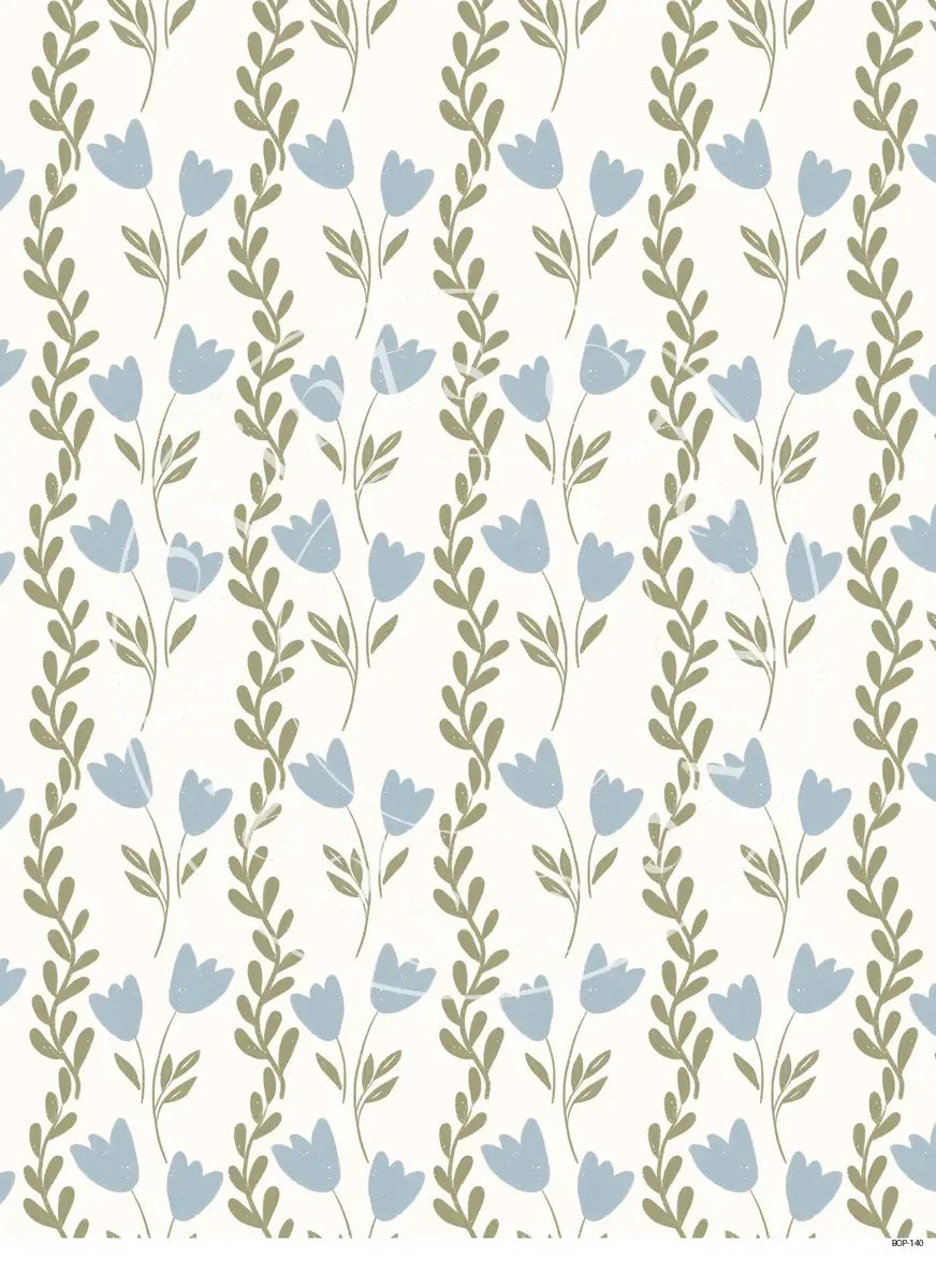 Pastel Colored Botanicals Transfer Sheet Image BOP-140