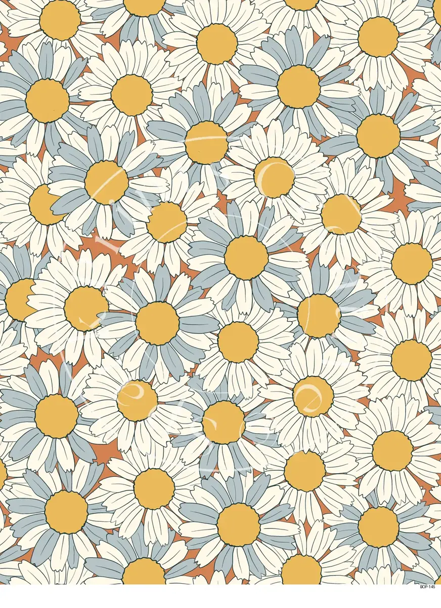 Pastel Colored Botanicals Transfer Sheet Image BOP-145