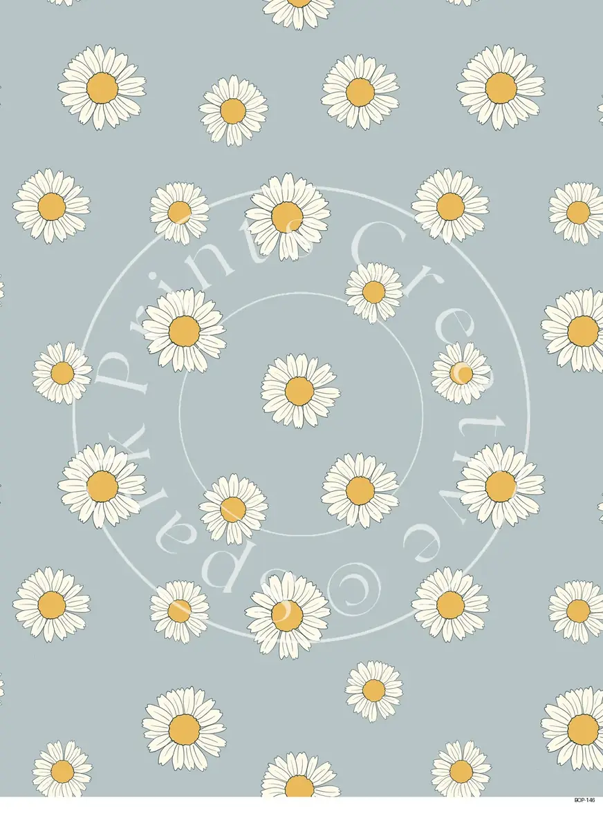 Pastel Colored Botanicals Transfer Sheet Image BOP-146