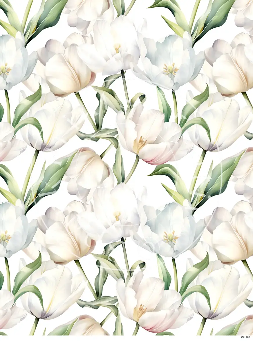 Pastel Colored Botanicals Transfer Sheet Image BOP-162