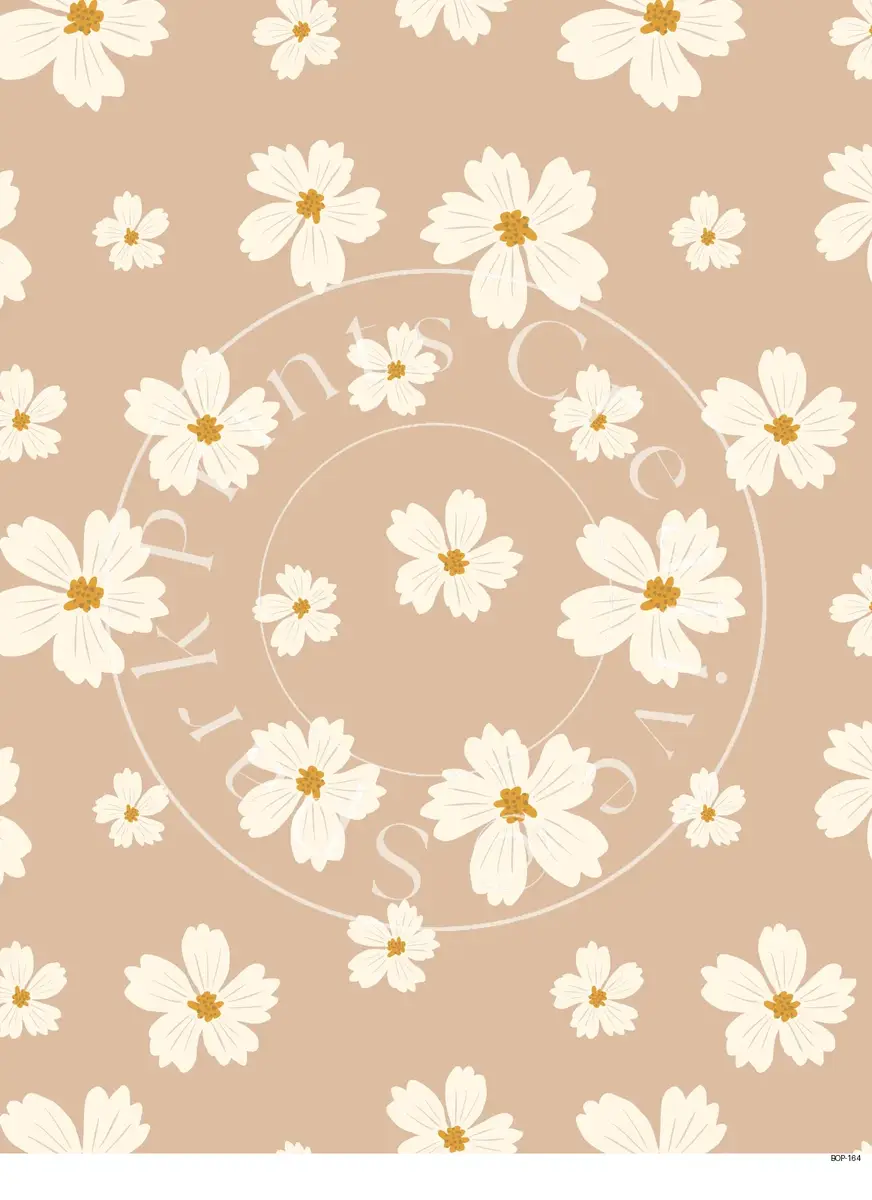Pastel Colored Botanicals Transfer Sheet Image BOP-164