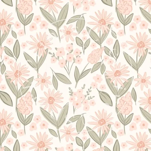 Pastel Colored Botanicals Transfer Sheet Image BOP-169 - Image 1