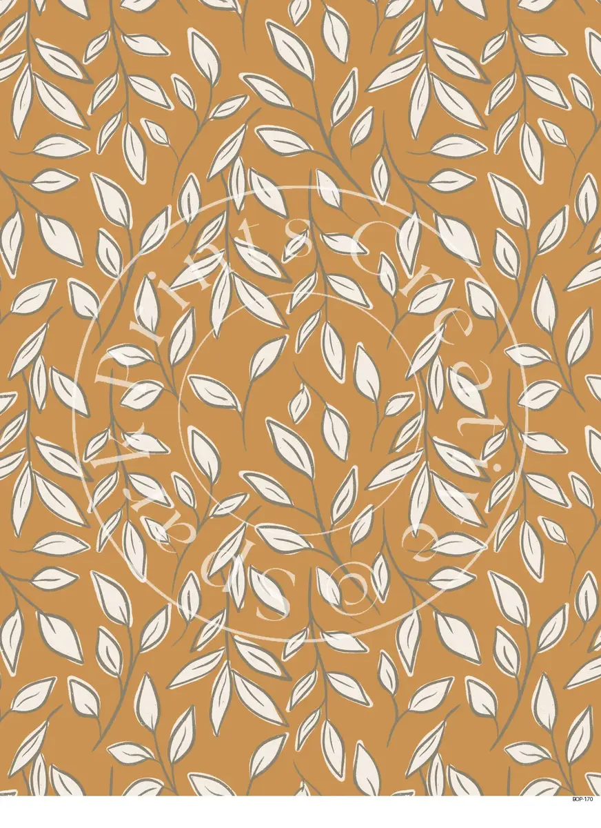 Pastel Colored Botanicals Transfer Sheet Image BOP-170