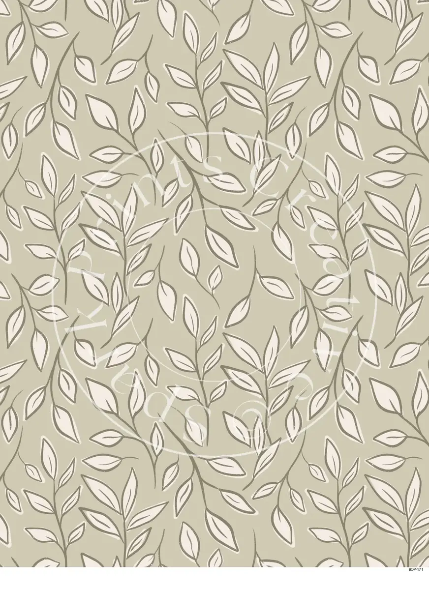 Pastel Colored Botanicals Transfer Sheet Image BOP-171