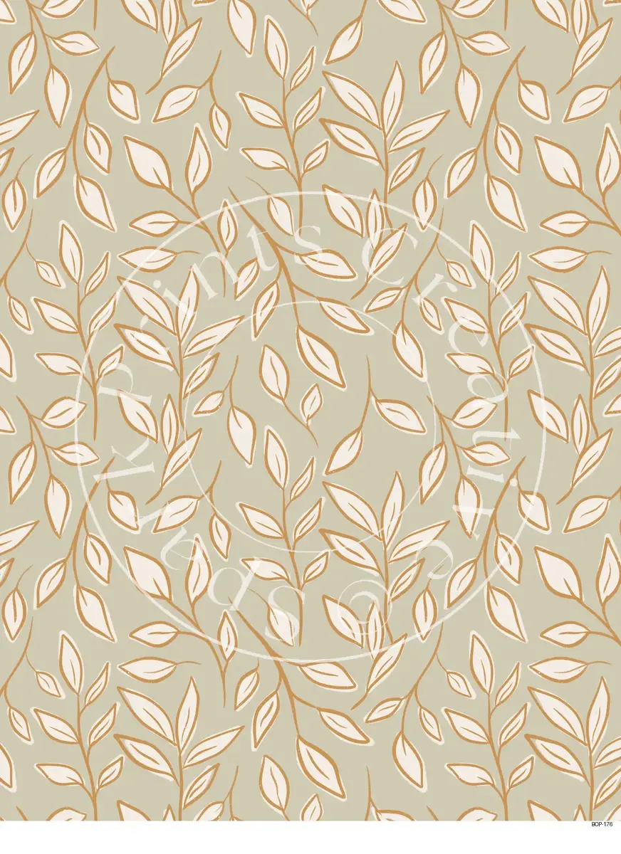 Pastel Colored Botanicals Transfer Sheet Image BOP-176