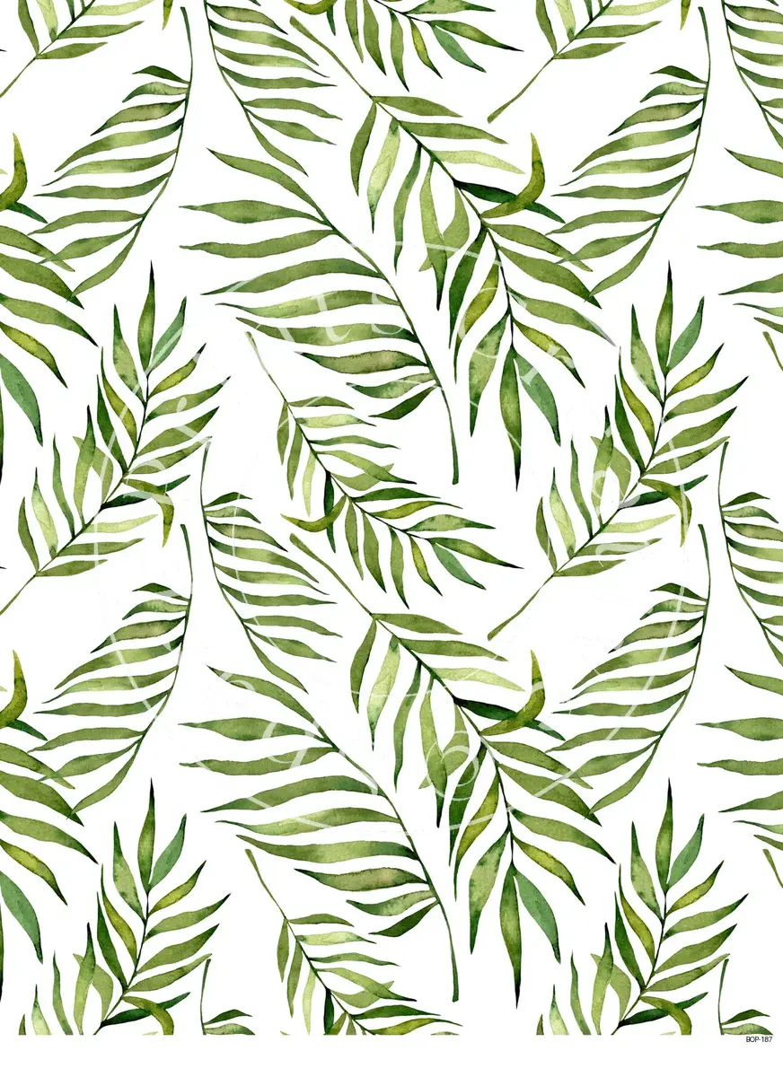 Pastel Colored Botanicals Transfer Sheet Image BOP-187