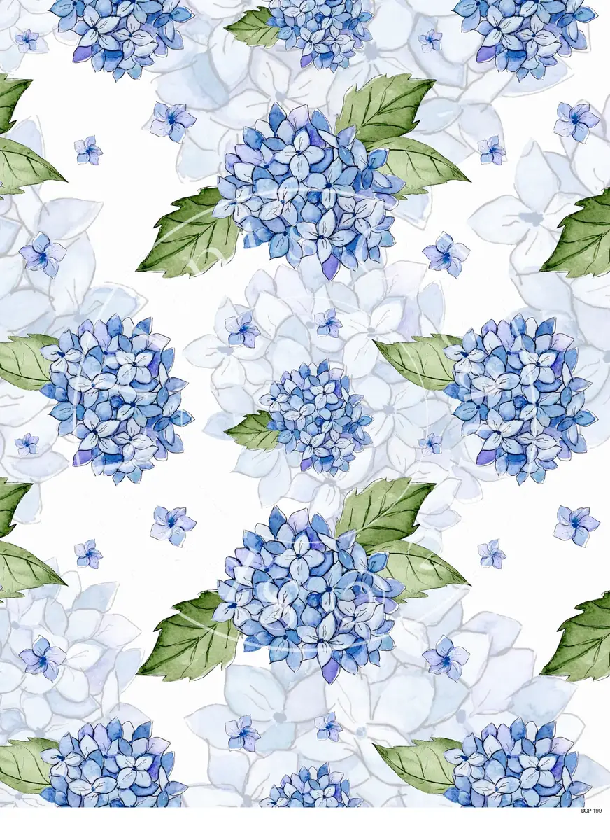 Pastel Colored Botanicals Transfer Sheet Image BOP-199