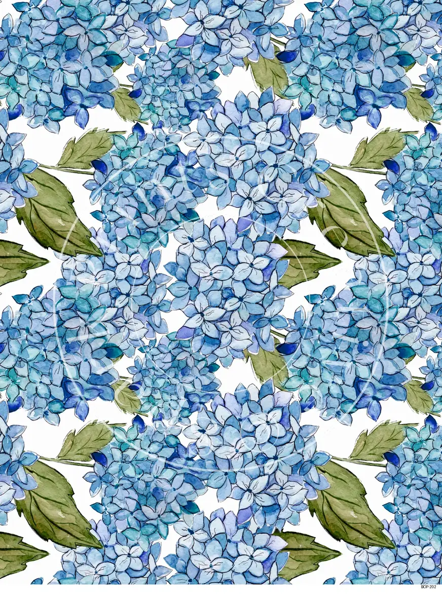 Pastel Colored Botanicals Transfer Sheet Image BOP-202