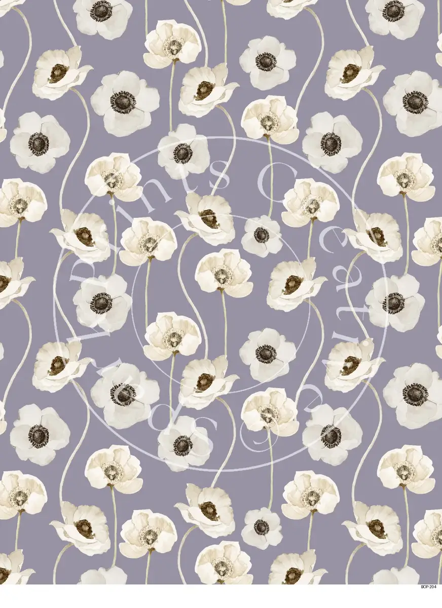Pastel Colored Botanicals Transfer Sheet Image BOP-204