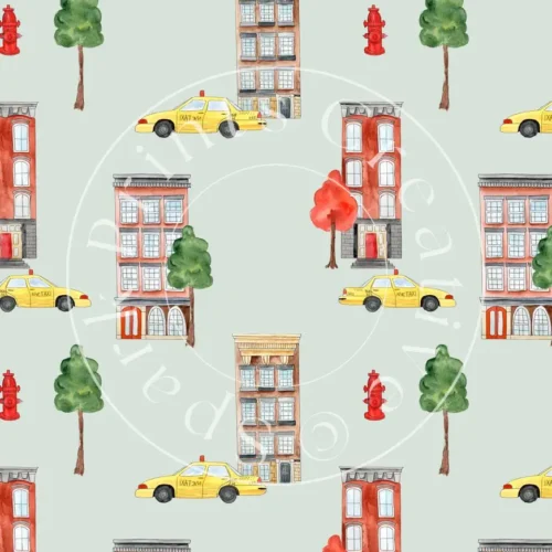 City-Themed Designs Transfer Sheet Image CTY-001 - Image 1