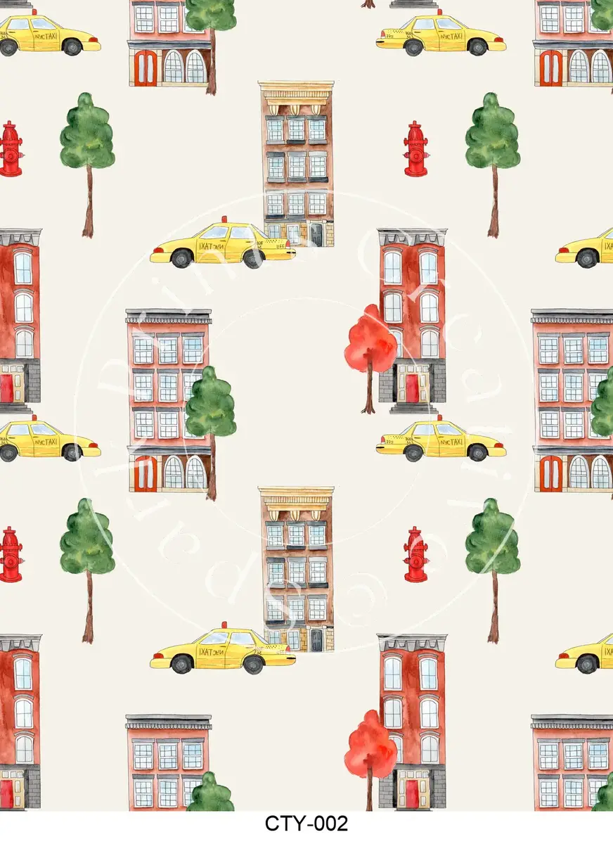 City-Themed Designs Transfer Sheet Image CTY-002