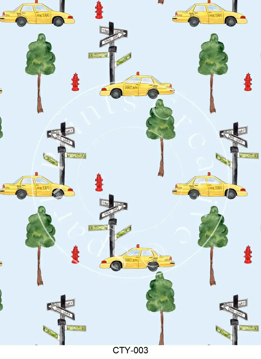 City-Themed Designs Transfer Sheet Image CTY-003