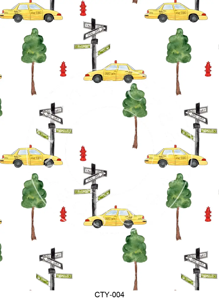 City-Themed Designs Transfer Sheet Image CTY-004