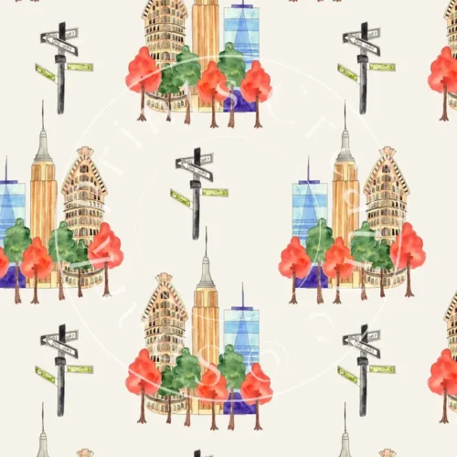 City-Themed Designs Transfer Sheet Image CTY-005 - Image 1