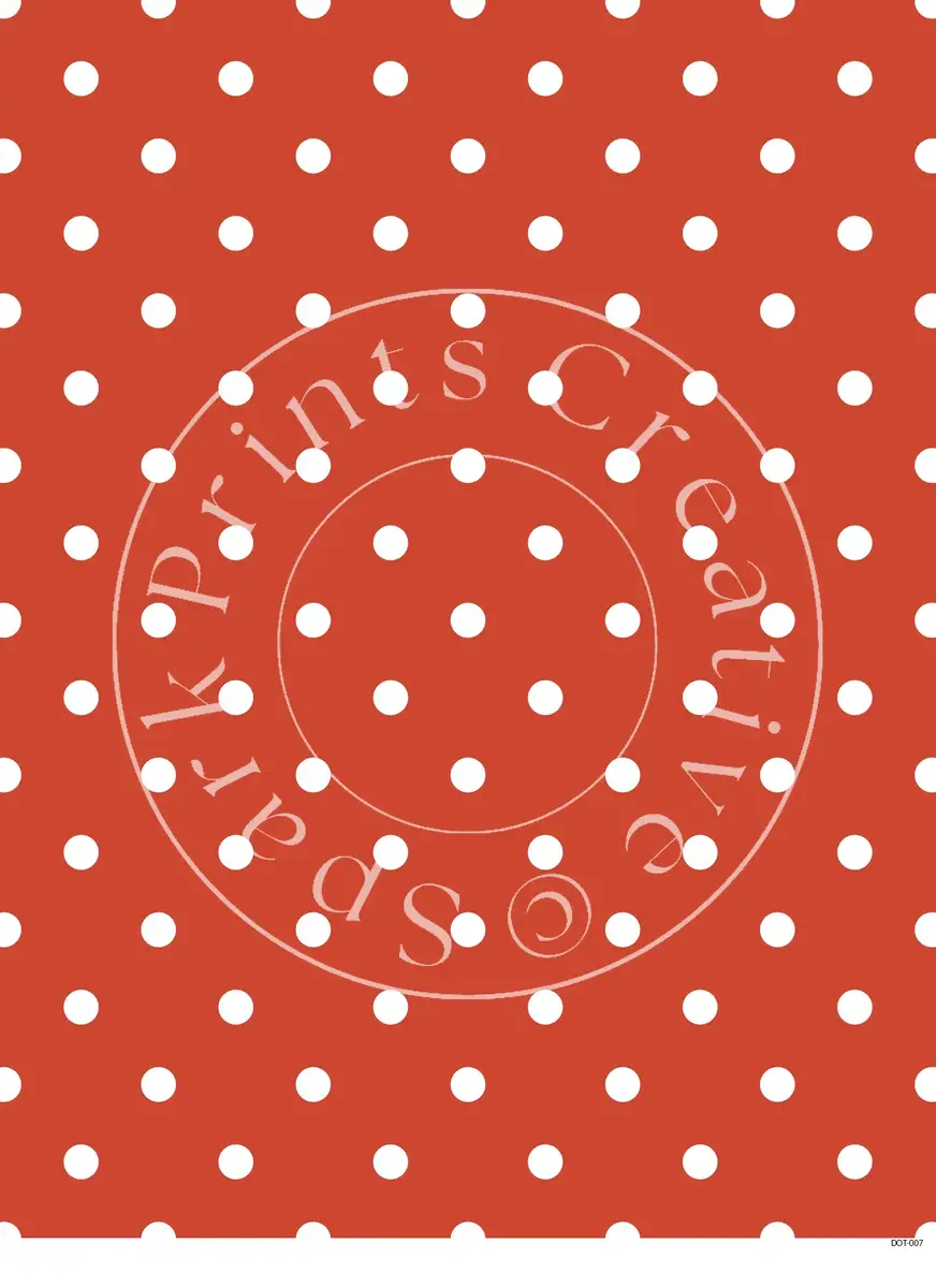 Polka-Dot Designs Transfer Sheet Image DOT-007