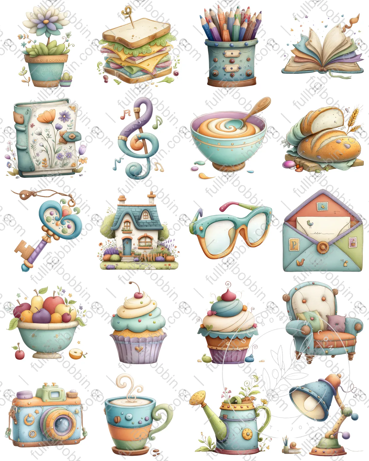Daily Treasures Charms Set for Water Soluble Paper
