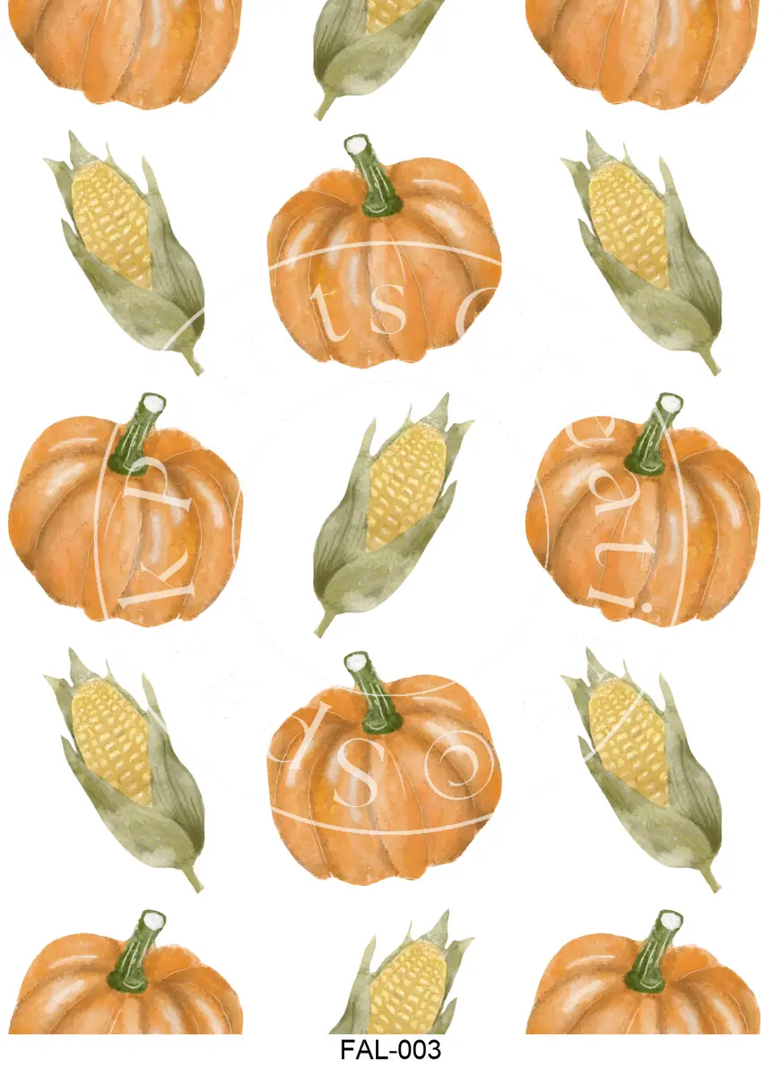 Fall | Autumn Designs Transfer Sheet Image FAL-003