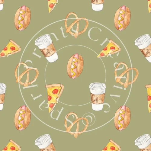 Food-Themed Designs Transfer Sheet Image FOD-001 - Image 1