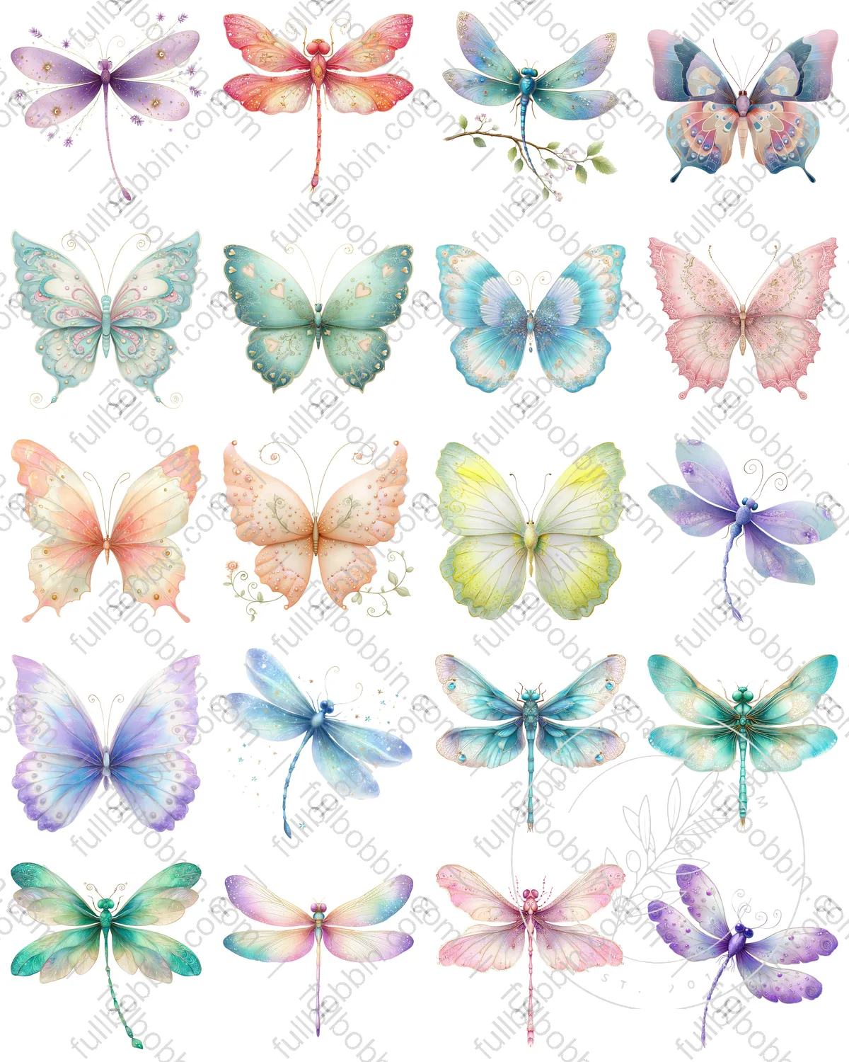 Flights Of Fancy Charms Set for Water Soluble Paper