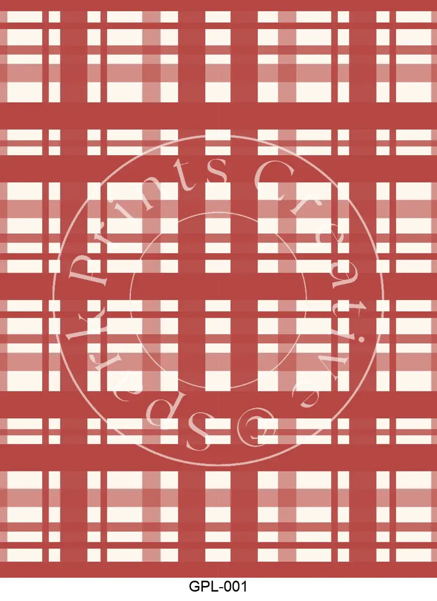 Gingham & Plaid Patterns Transfer Sheet Image GPL-001