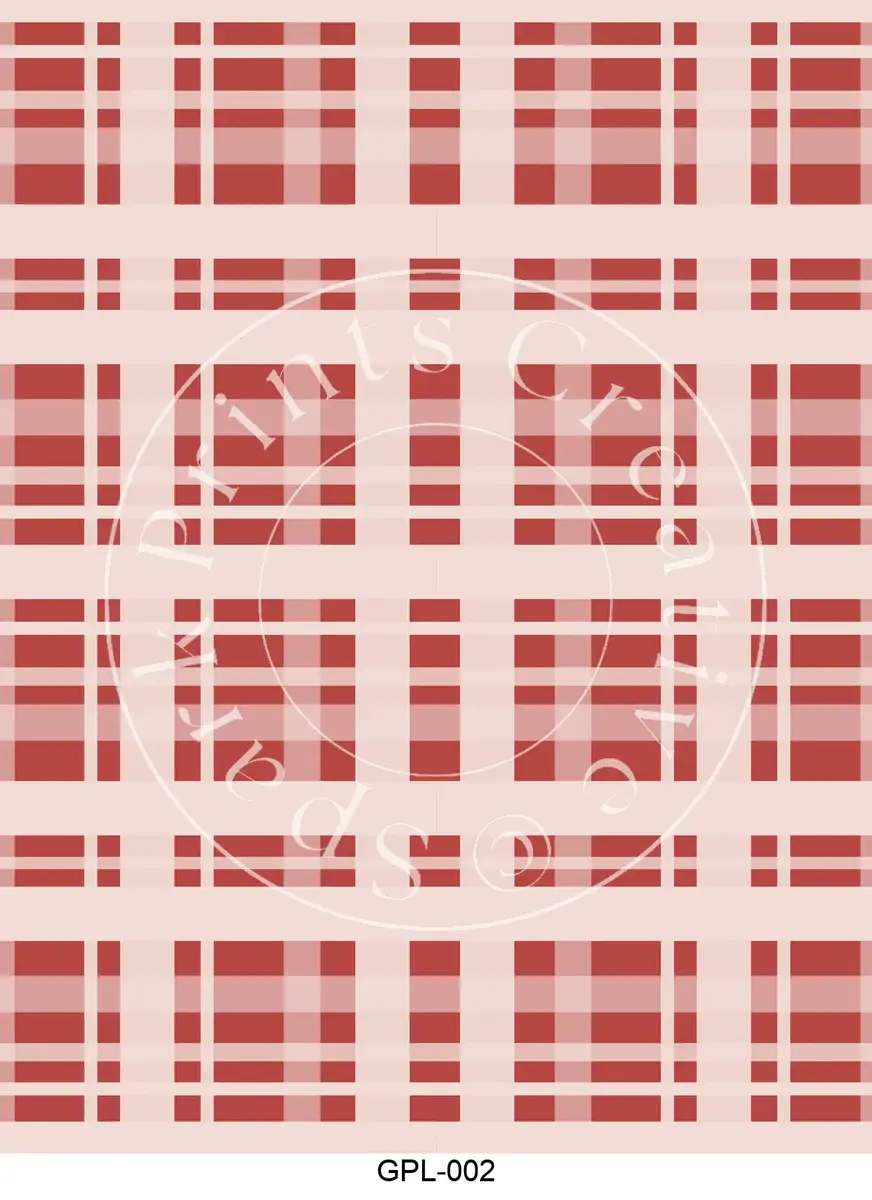 Gingham & Plaid Patterns Transfer Sheet Image GPL-002