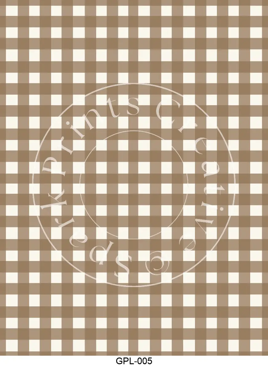 Gingham & Plaid Patterns Transfer Sheet Image GPL-005