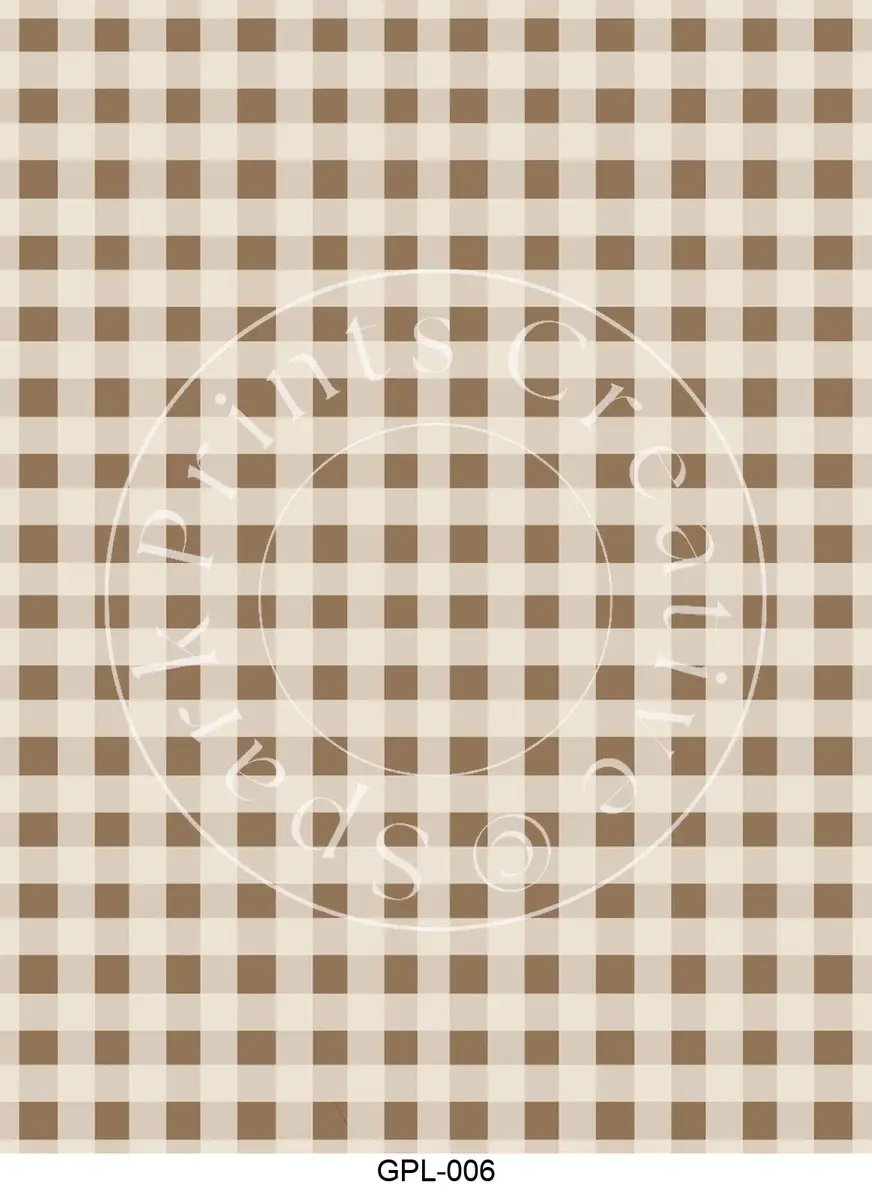 Gingham & Plaid Patterns Transfer Sheet Image GPL-006