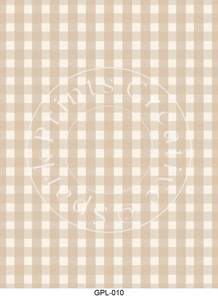 Gingham & Plaid Patterns Transfer Sheet Image GPL-010