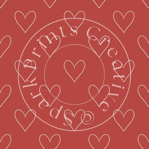 Heart Designs Transfer Sheet Image HRT-003 - Image 1