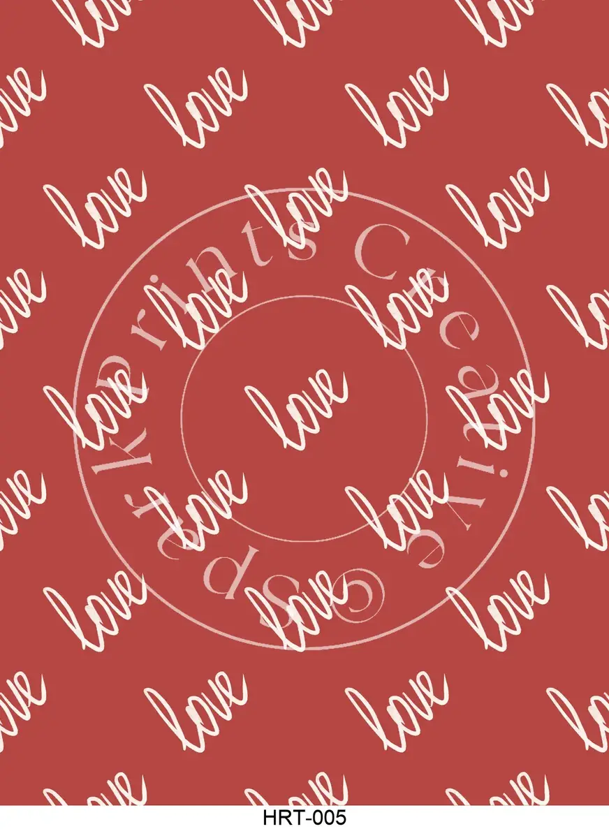 Heart Designs Transfer Sheet Image HRT-005